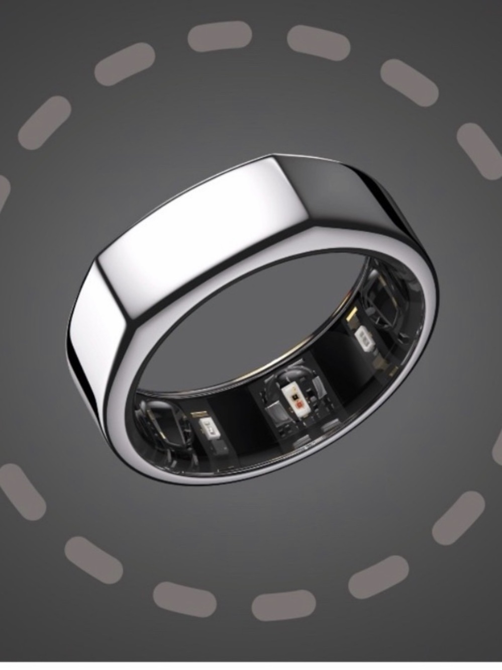 Silver Oura Ring - Gen 3 - size 7 - Wearable Electronics